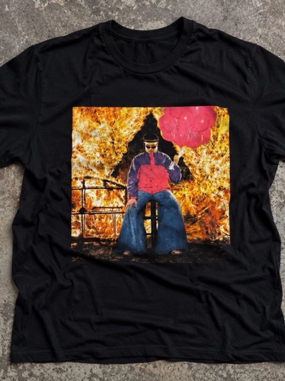 Oliver Tree Black Graphic T-Shirt
